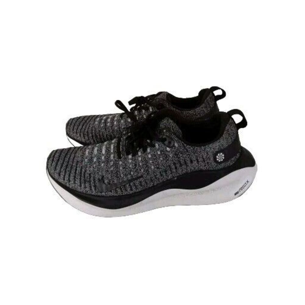 Athletic Knit Running Shoes Comfort Cushioned Black/Grey Performance‎ Training